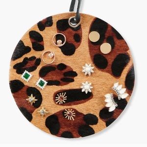 Lucky Brand Leopard Stud Earring Set